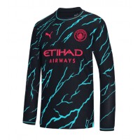 Camisa de time de futebol Manchester City Replicas 3º Equipamento 2023-24 Manga Comprida